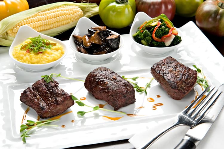 Bourbon steak beef tasting